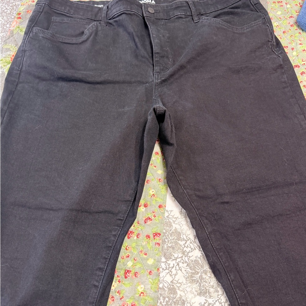 Sonoma Dark Gray Straight Jeans